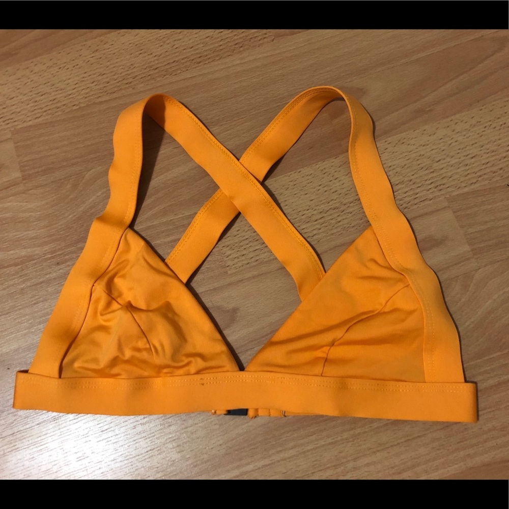 🍊 Onia Alexandria orange bikini top